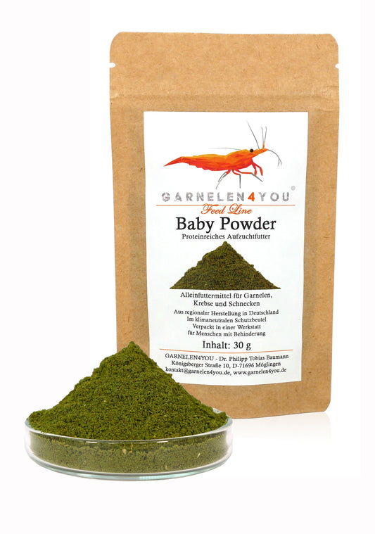 GARNELEN4YOU® Baby Powder, 30g – Garnelenfutter von garnelen-pott.live Essen