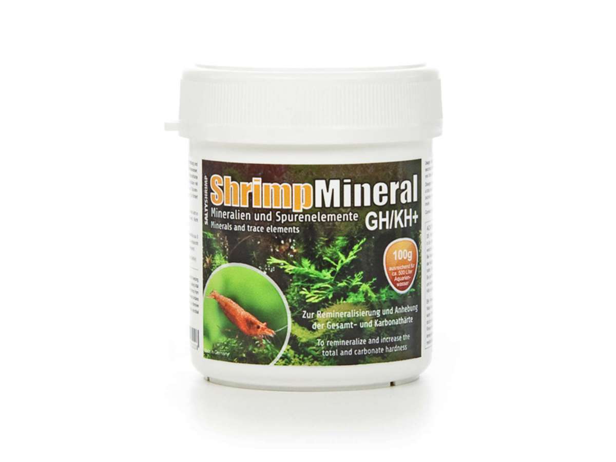 SaltyShrimp Shrimp Mineral GH/KH+ 100 g Dose – garnelen-pott.live Essen